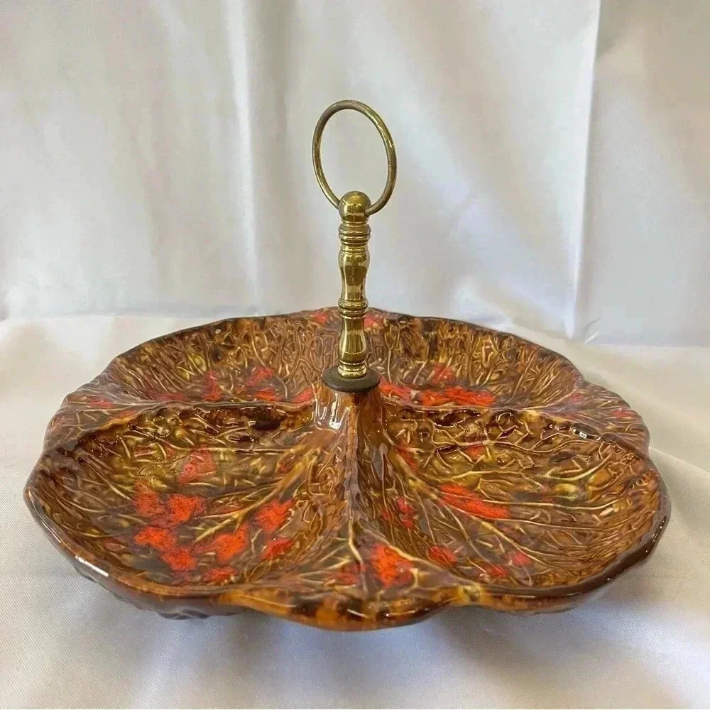 Vintage MCM Ceramic Candy/Appetizer Serving Dish